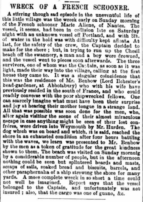 Bridport News 29 Mar 1895
